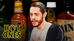 Pete Davidson Drinks All the Milk While Eating Spicy Wings