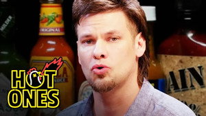 Theo Von Fights the Dark Arts While Eating Spicy Wings
