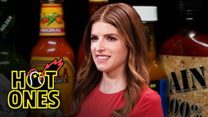 Anna Kendrick Gets the Giggles While Eating Spicy Wings