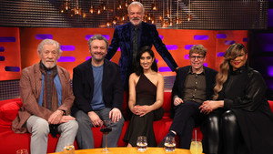 Sir Ian McKellen, Michael Sheen, Ambika Mod, Josh Widdicombe and Gabrielle