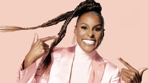 Issa Rae with Justin Bieber