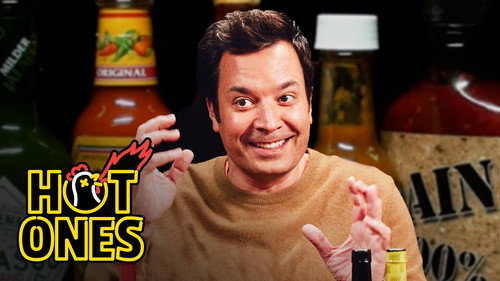 Hot Ones - S25E7: Jimmy Fallon Gets Spooked By Spicy Wings